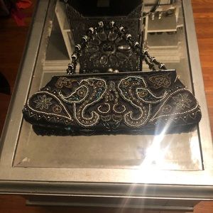 Vintage beaded clutch bag